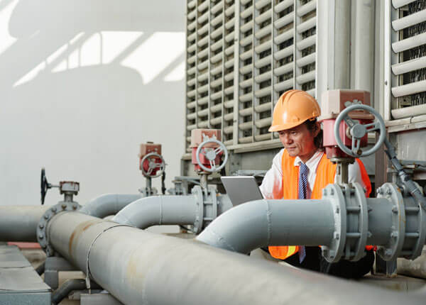 Commercial Plumber in the field